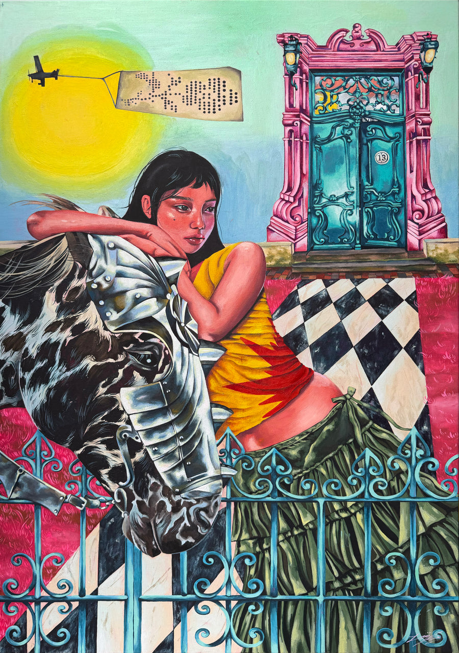 'Fenced in' - original painting