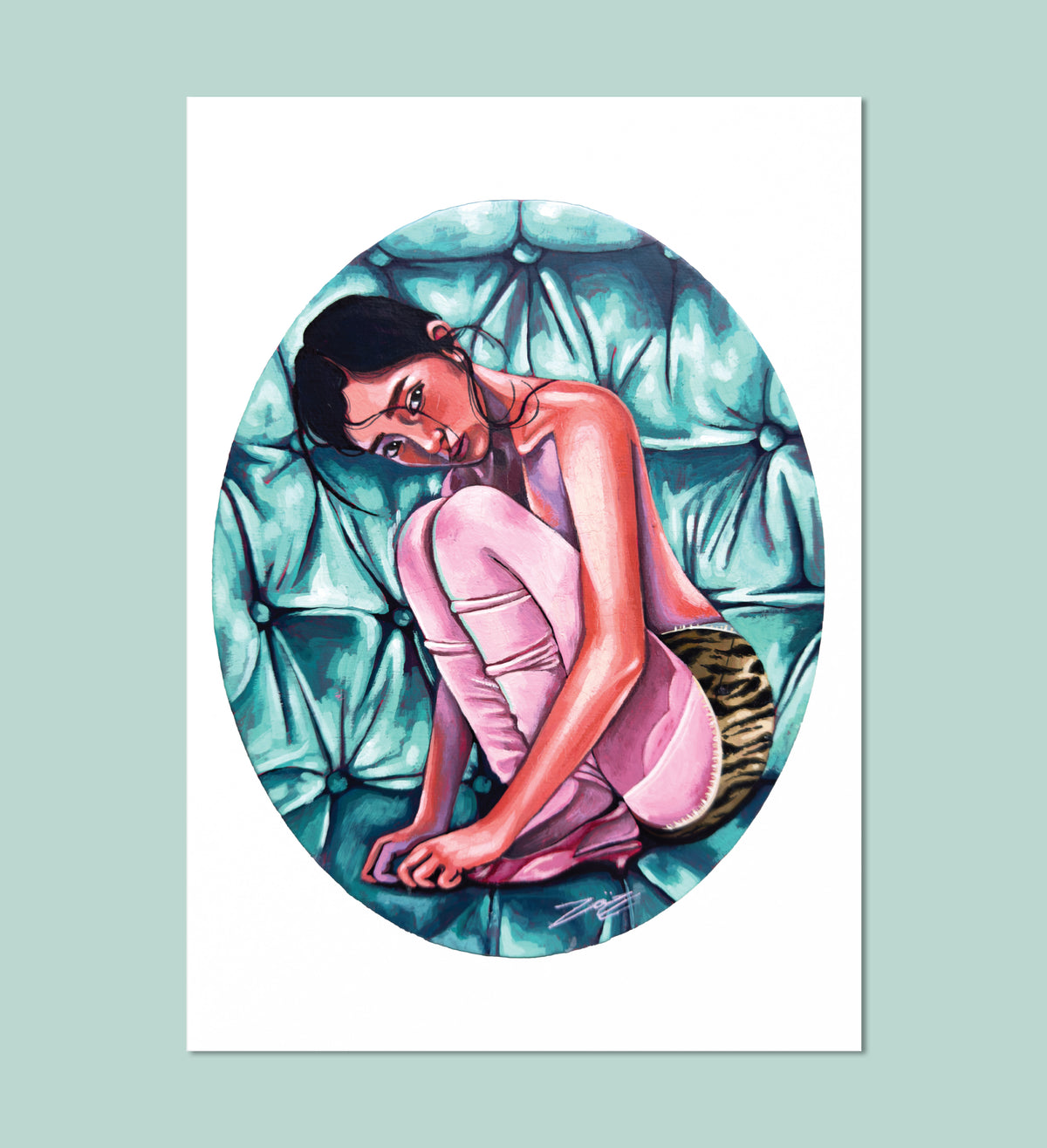 'Tucked in' - print